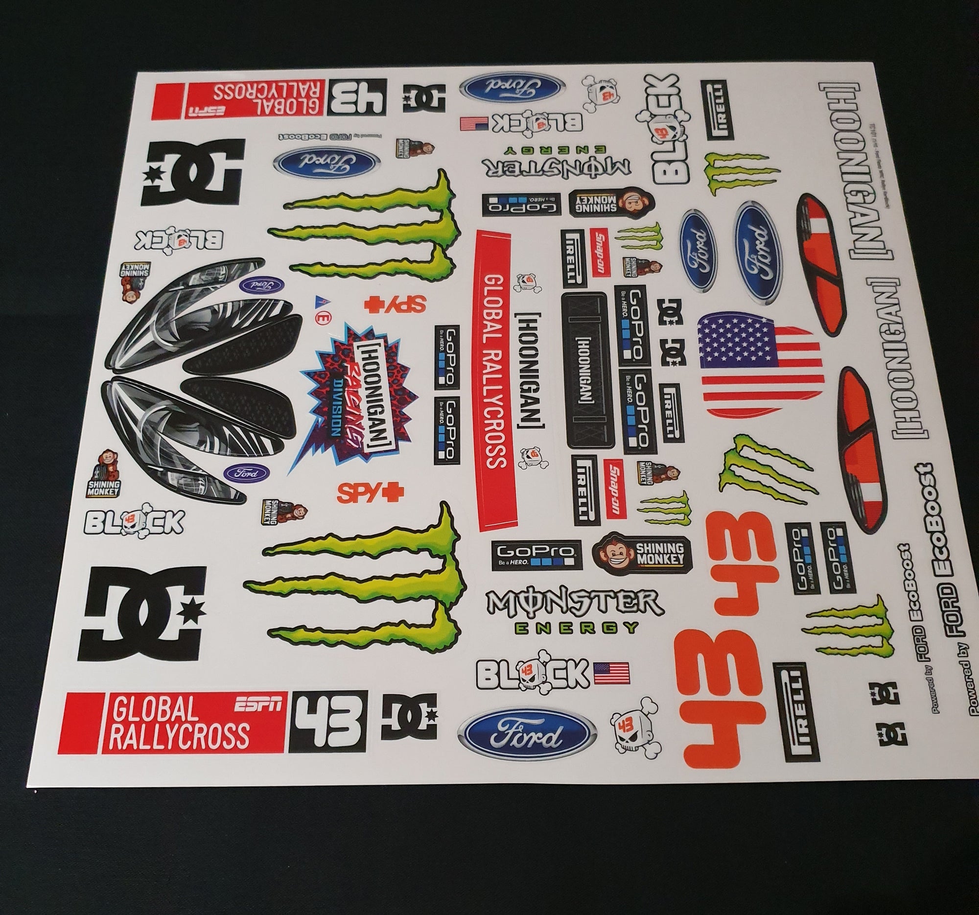 Fiesta monster decals 200mm shell - L&L models 