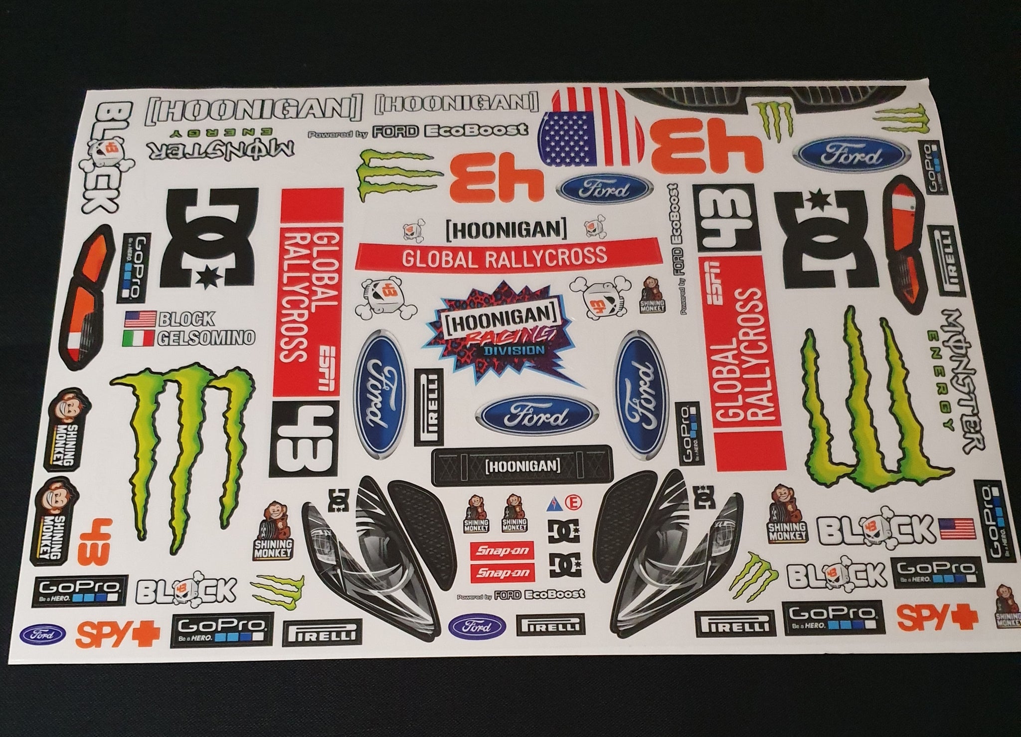Fiesta m chassis monster decals - L&L models 