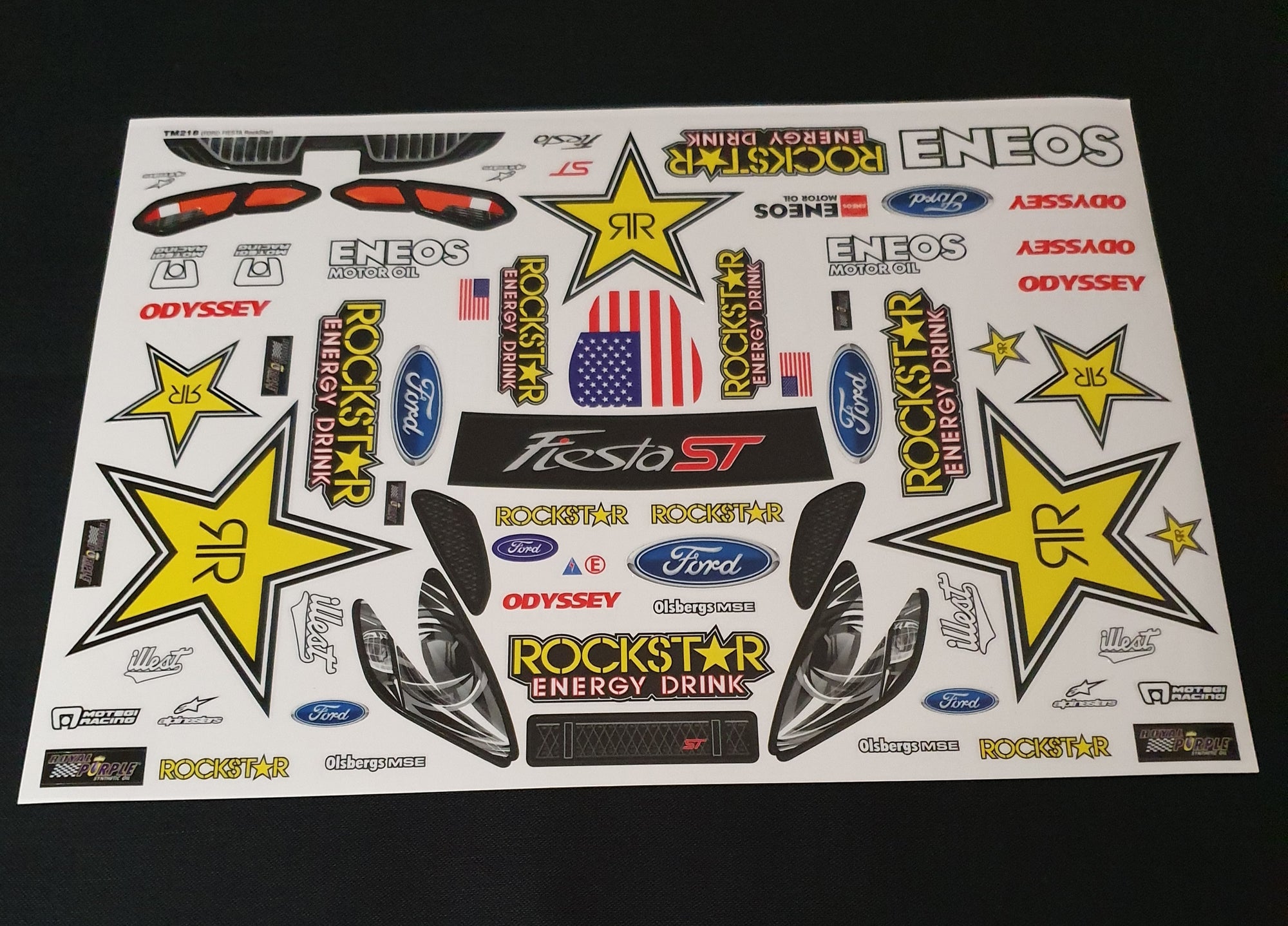 Fiesta m chassis rockstar decals - L&L models 