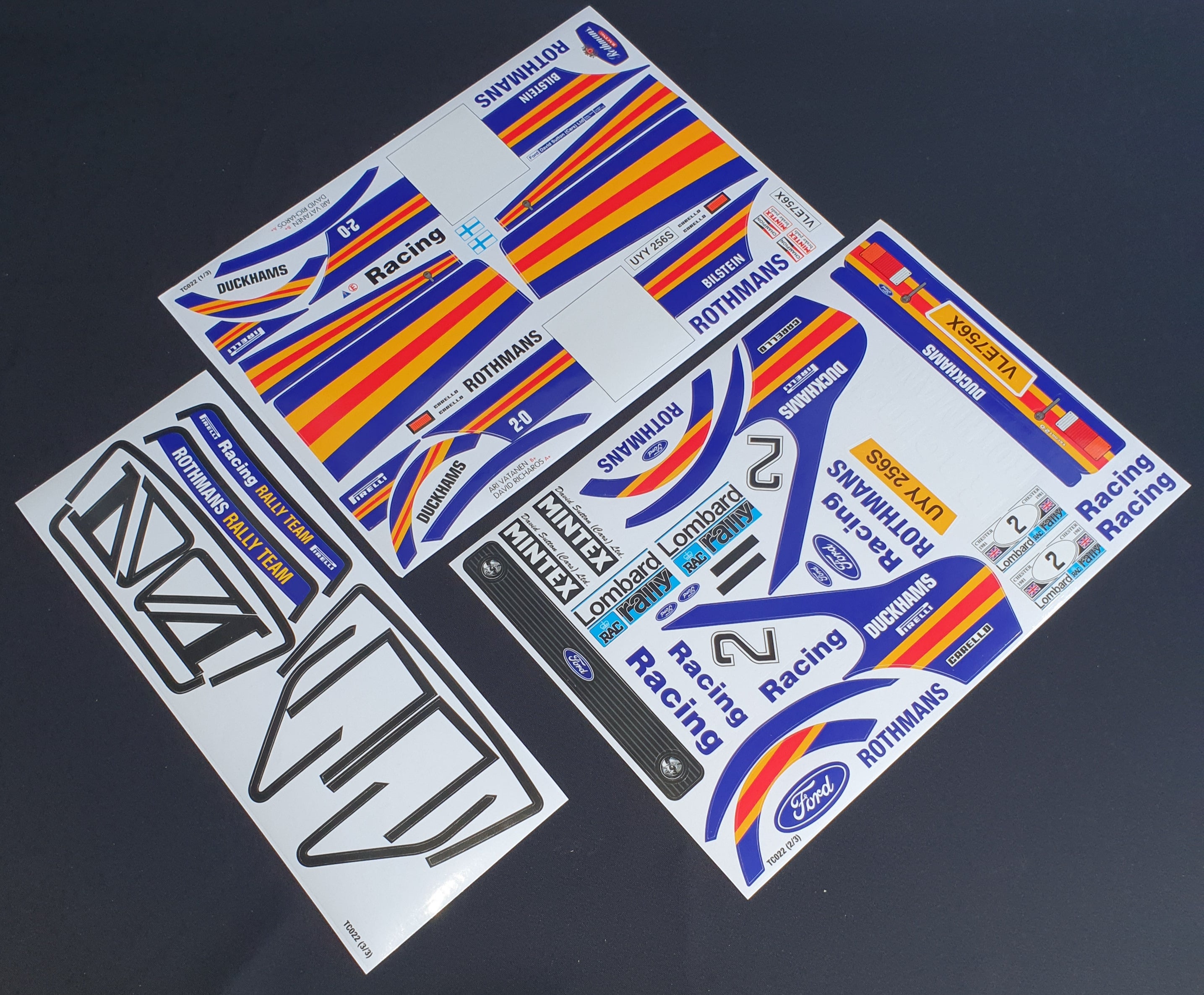 Radio Control Rally Car Decals Rothmans Rothmans Mk2 decal set – L&L models