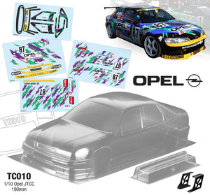 TC010 1/10 Opel Vectra GT JTCC BTCC, 184mm Tamiya  TT01 TT02