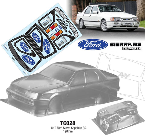 Ford Sapphire Cosworth 190mm Tamiya TT01 TT02 257mm