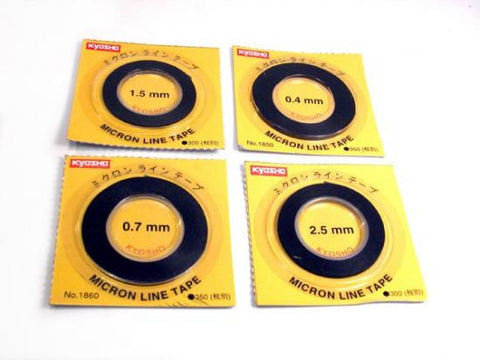 Kyosho Micron Tape - (Black) 0.7mm x 8M