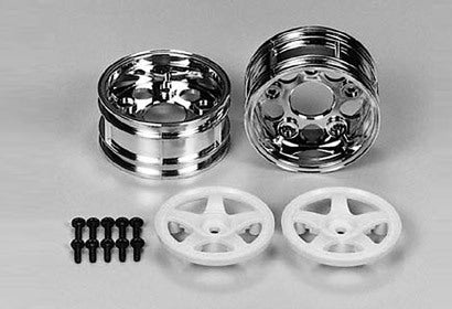 Tamiya 50673 Sp.673 RC Spare Parts 5-spoke 2pcs Wheels Wide - L&L models 