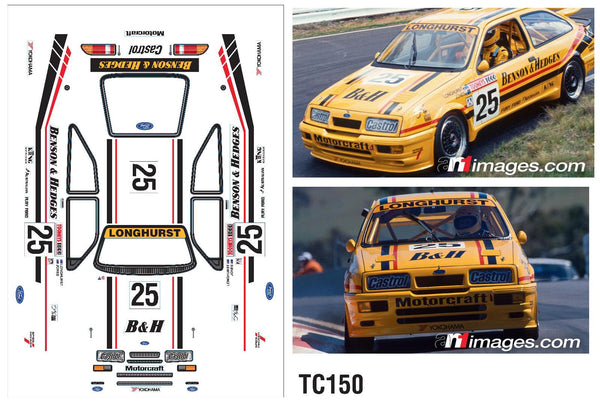 Ford Sierra RS500 Benson & Hedges Tamiya TT01 TT02 190mm x 257mm HPI Kyosho Drift