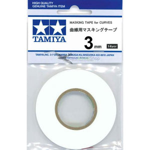 Tamiya Masking Tape For Curves 3mm 87178 - L&L models 