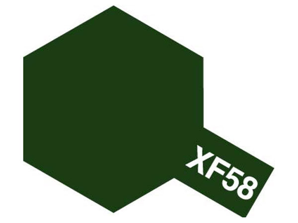Tamiya XF-58 Olive Green Mini Acrylic Paint - 10ml 81758