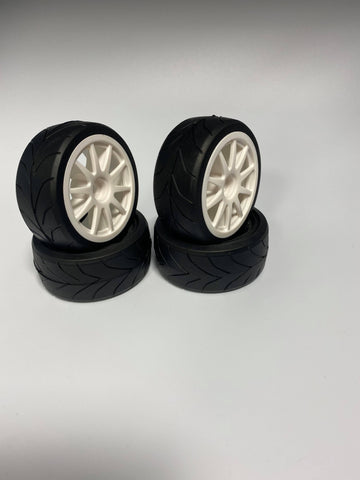 D003 Road Tire On-Road Grip Tyre Set 52mm X 26mm wheel Tamiya Kyosho HPI TYP2