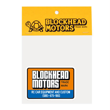 BH square logo sticker BLOCKHEAD MOTORS decal Tamiya
