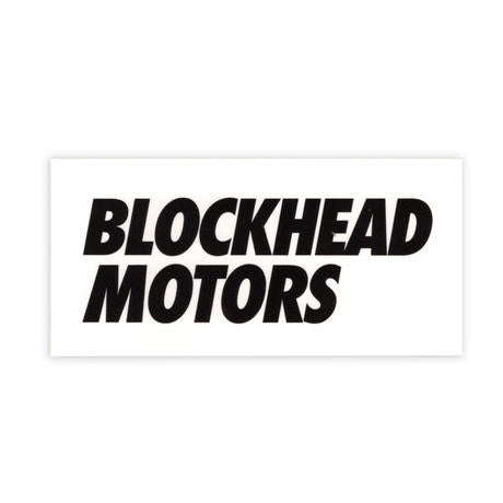 Bold logo sticker BLOCKHEAD MOTORS Tamiya