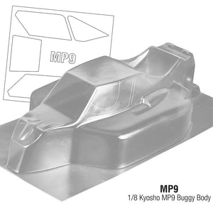 MP9 1/8 Kyosho Buggy Body TKI4 Nitro