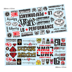 TC920 1/10 LB Sticker, 300mm x 137mm RC Decals Tyre Tamiya HPI KYOSHO