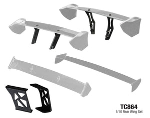 TC864 1/10 Rear Wing Set Tamiya HPI Kyosho Hotbodies 190mm TT01 TT02