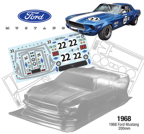 1/10 1968 Ford Mustang Tamiya TT01 TT02 HPI RS4 Kyosho