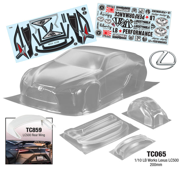 TC859 1/10 LB Works Lexus LC500 3D Rear Wing