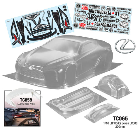 TC065 1/10 LB Works Lexus LC500, 200mm Tamiya  TT01 TT02