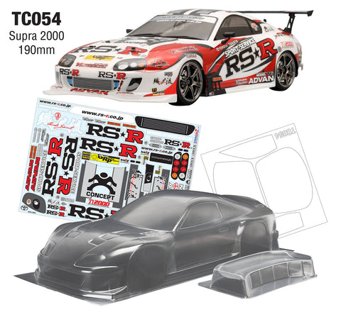 TC054 Toyota Supra GT500 Body tamiya tt01 tt02
