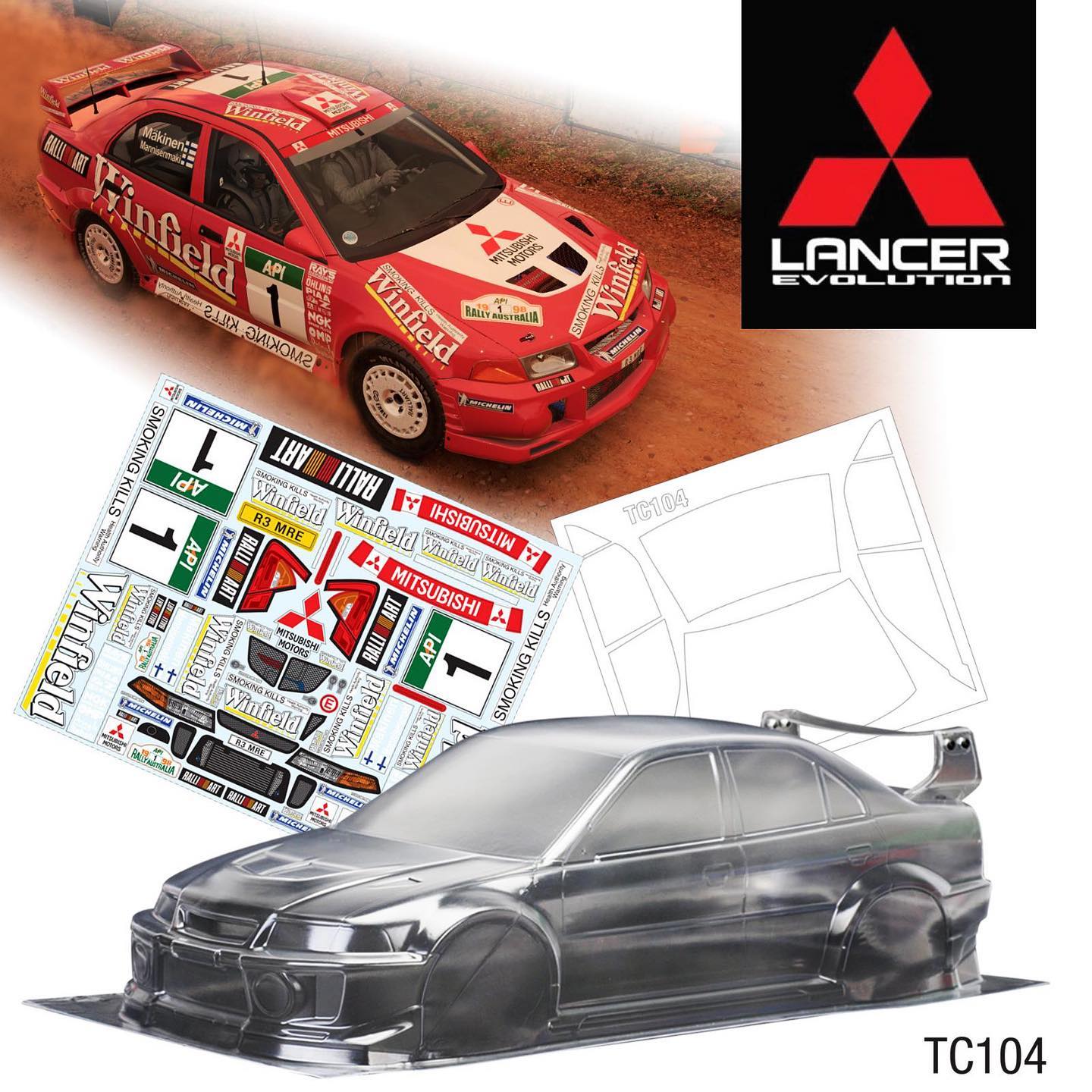 TC104 Mitsubishi Lancer Evo "Winfield" - L&L models 