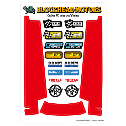 Decal for side chassis Red for Hornet, Grasshopper