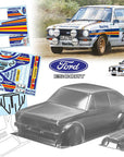 TC022 FORD ESCORT MK2 V2 ROTHMANS Tamiya TT01 TT02 190mm