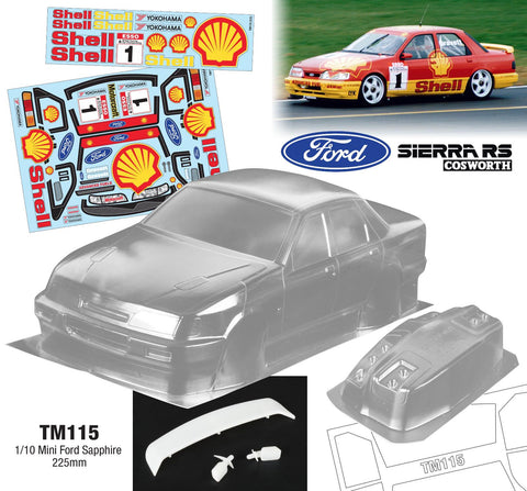 Ford Sapphire Cosworth shell 225mm Tamiya M chassis M-chassis M06 M07 M08 Xpress