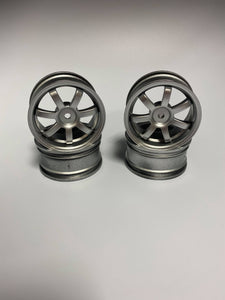 26mm 6mm offset silver spoke wheels 12mm hex (4pcs) LL12