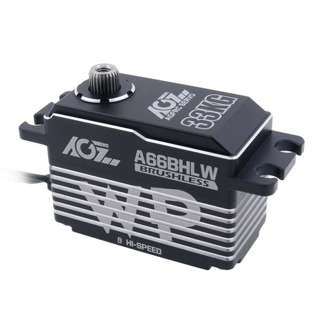 Brushless Servo 33KG HV AGF-RC A66BHLW Full Metal Case Low Profile High Voltage