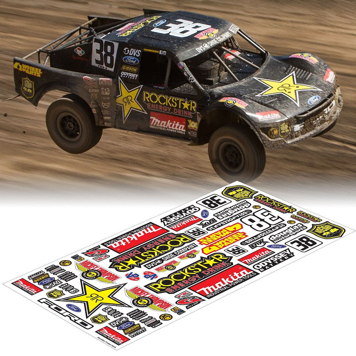 Rockstar Sticker, 20x40cm RC Decals – L&L models