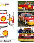 Ford Sapphire Cosworth shell 190mm Tamiya TT01 TT02 257mm