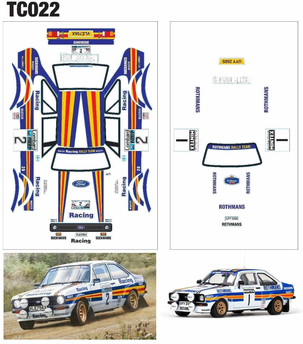 TC022 FORD ESCORT MK2 V2 ROTHMANS - L&L models 