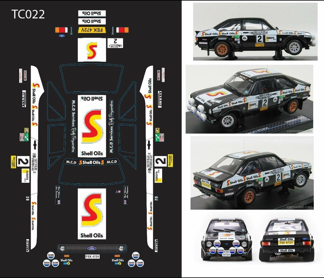 TC022 FORD ESCORT MK2 V2 ARI VATANEN EDITION - L&L models 