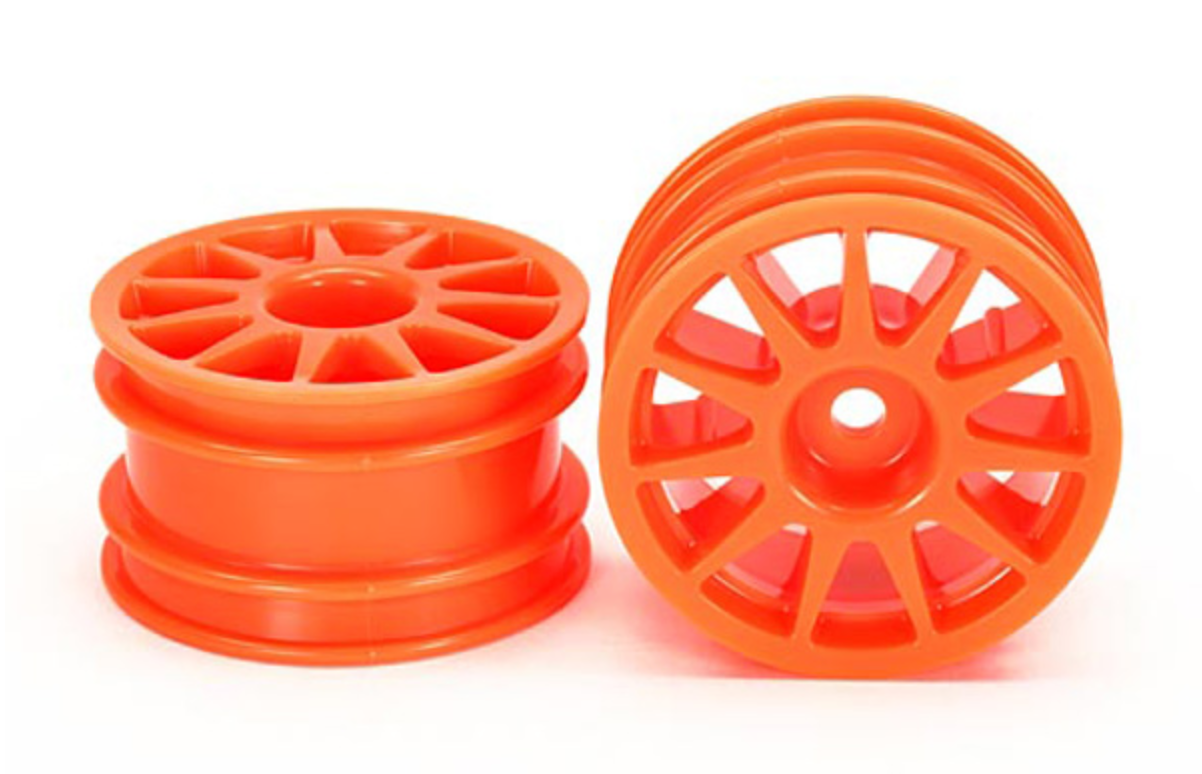 Tamiya T3-01 11 Spoke Wheels Fluorescent Orange (2) 54913