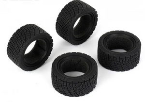 M CHASSIS RALLY PROFILE TIRE SET (4PCS) WITH INSERT