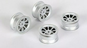8 Spoke Wheel +1mm (Silver) (4)