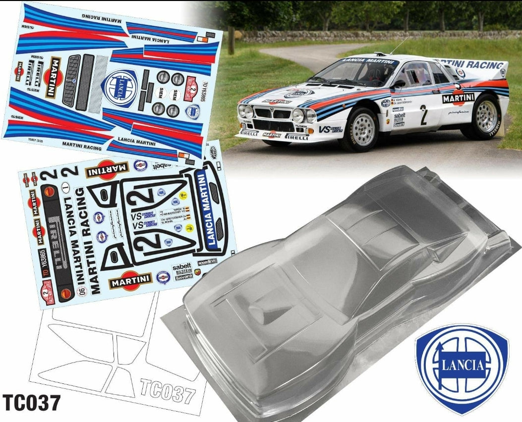 TC037 LANCIA 037 CLEAR BODY SET - L&amp;L models 