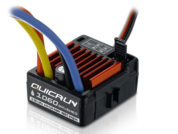 Hobbywing QUICRUN 1060 Brushed Waterproof ESC - Sbec HW30120060007 - L&L models 