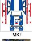 Mk1 Escort Bodyshell Kit 190mm CHEVRON Tamiya Chassis