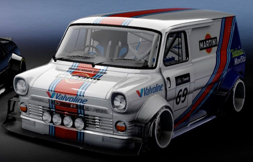 Ford Super Van 215mm x 257mm For TT01 TT02 Tamiya Transit