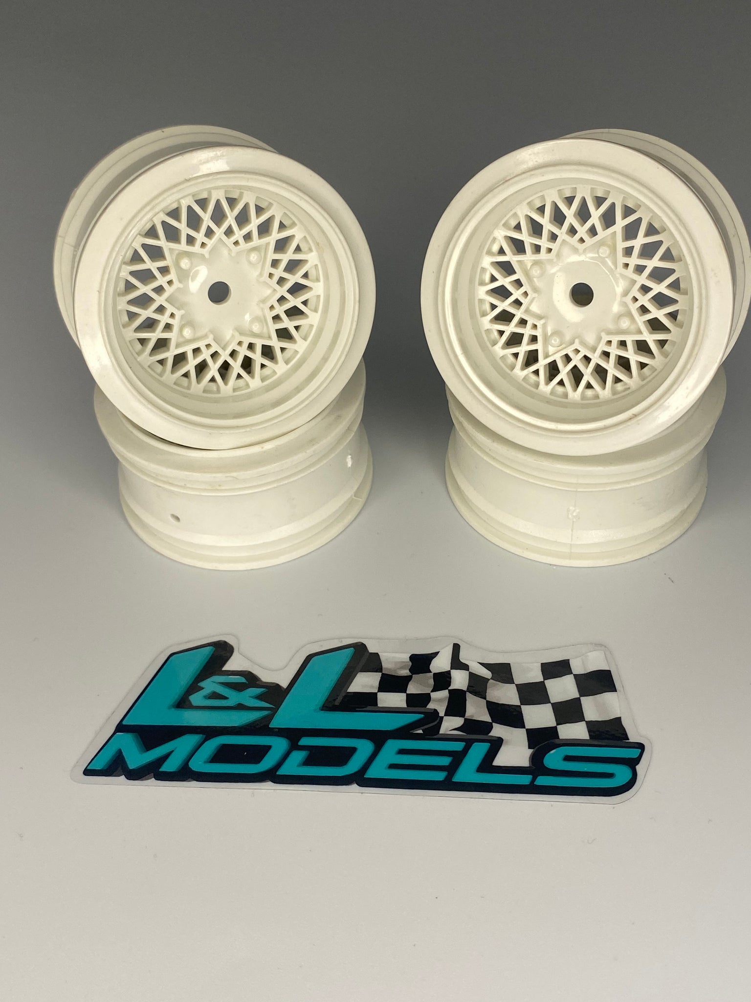 BBS White-Wall 6mm offset 26mm Rc Touring Car Wheels For Tamiya TT01 TT02 HPI Kyosho 12mm Hex Not M Chassis lg056wW