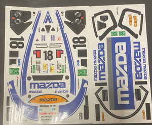 Tc017 decals kit for Mazda group c