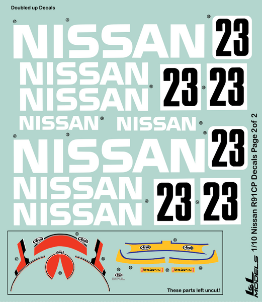 Nissan R91CP Decal Set Tamiya Group C