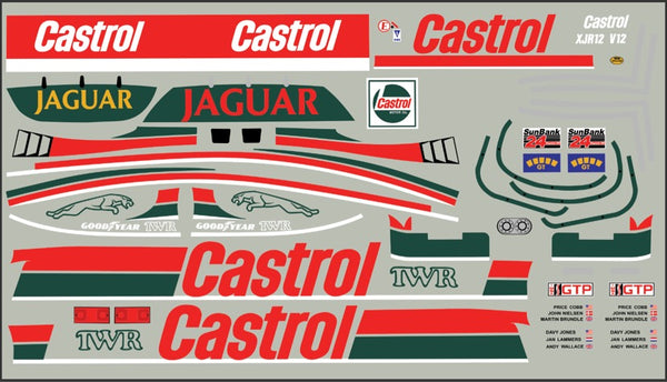 Jaguar XJR 12 Decal Set  Tamiya Group C