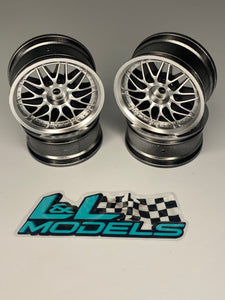 E30 Spoke Silver 4mm offset 26mm Rc Touring Car Wheels For Tamiya TT01 TT02 HPI Kyosho 12mm Hex Not M Chassis a18s