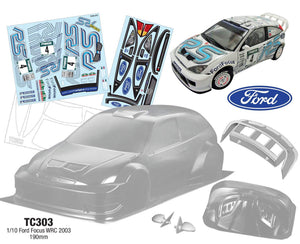 TC303 RS Ford Focus WRC Tamiya #58308 Replica TT01 TT02 HPI 190mm 257mm
