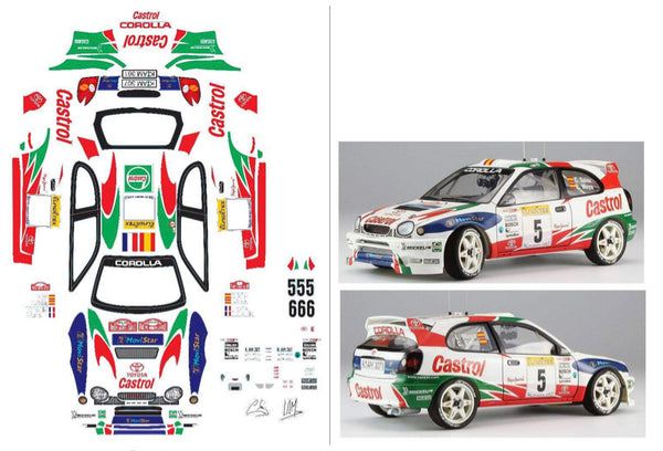 TOYOTA COROLLA WRC BODY PARTS SET  50791 replica