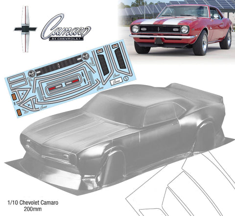 1/10 1968 Chevrolet Camaro, 200mm