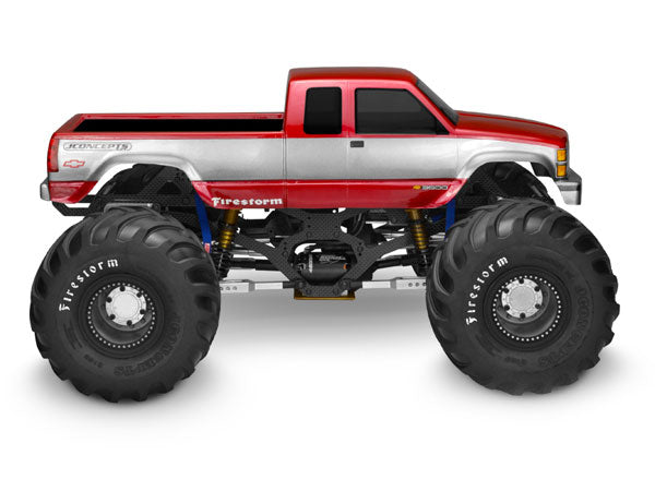 JConcepts 1988 Chevy Silverado Extended Cab Monster Truck Body (fits 7in x 13in Monster Trucks) JC0339