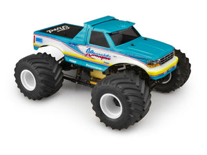 JConcepts 1993 Ford F-250 Monster Truck Body with Fastback and Visor (fits 7in x 13in wheelbase trucks) JC0404