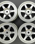 TAMIYA 1:10 WHEELS (4 PCS) FOR E.G. ISUZU MU 6-SPOKE 26MM "SILVER" 